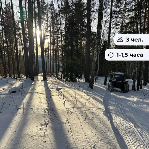 Внедорожный квест.  Катание на снегоболотоходе до Слизневского обвала и Чёрной горы
