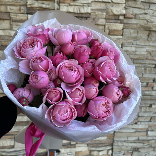 Кустовые пионовидные розы🌸