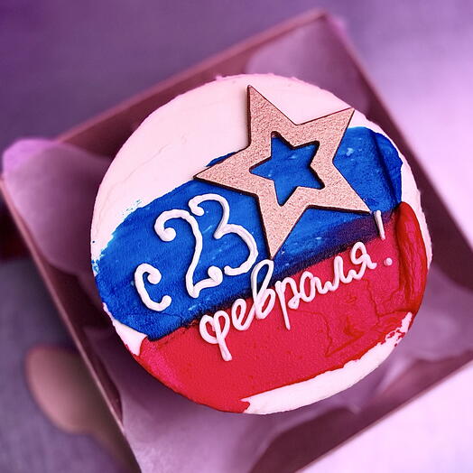 Бенто с 23 февраля триколор