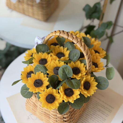 Sunflower Candle Bouquet