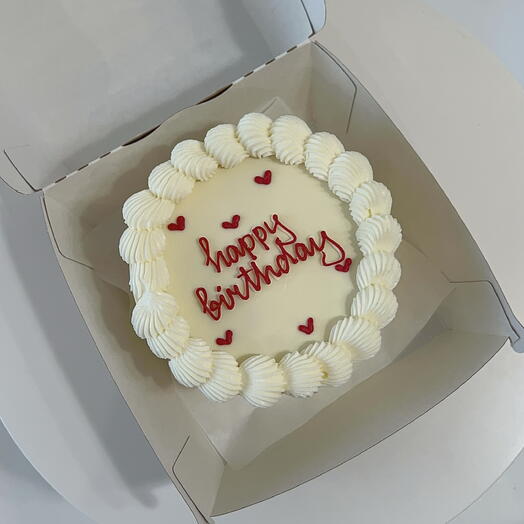 Бенто-торт "happy birthday" с рюшками