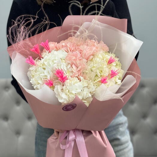 Моно букет из гортензий 🎀