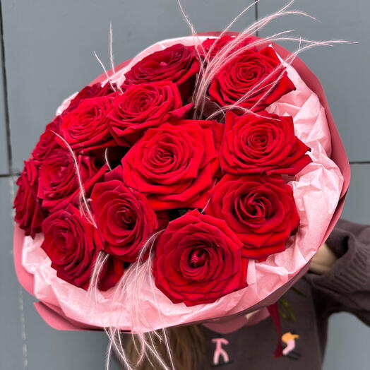 Букет любимой красные розы 🌹