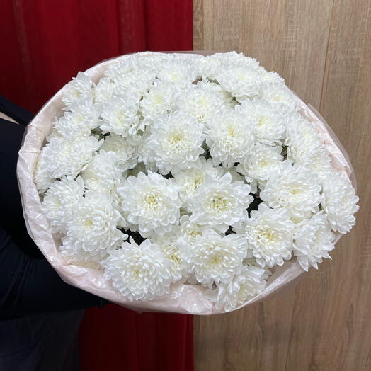 Букет из 9 кустовых хризантем