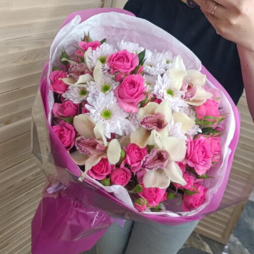 Букет «Розовая симфония» 🌸