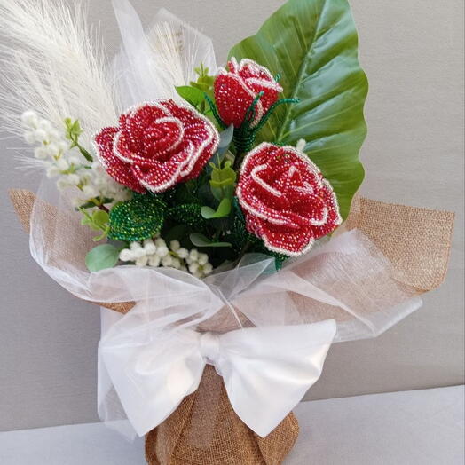 Three Roses in loft style vase