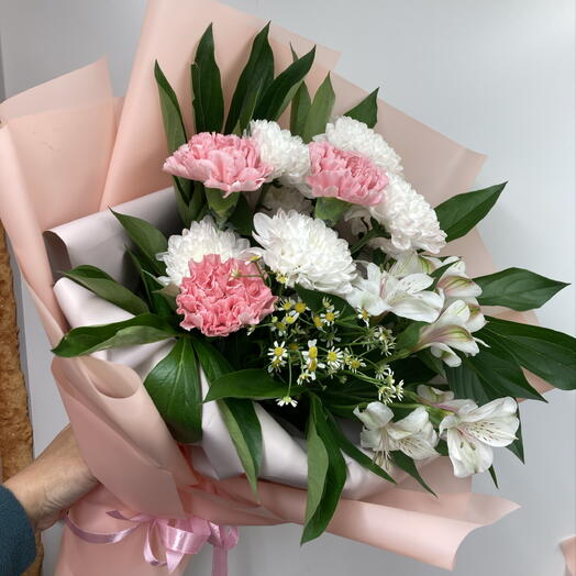Нежный,сборный букет 💐