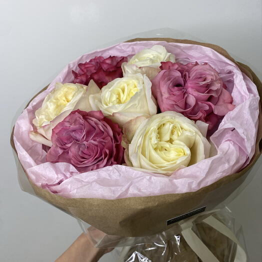 Букет из пионовидных роз 🎀 BLOOM ROOM