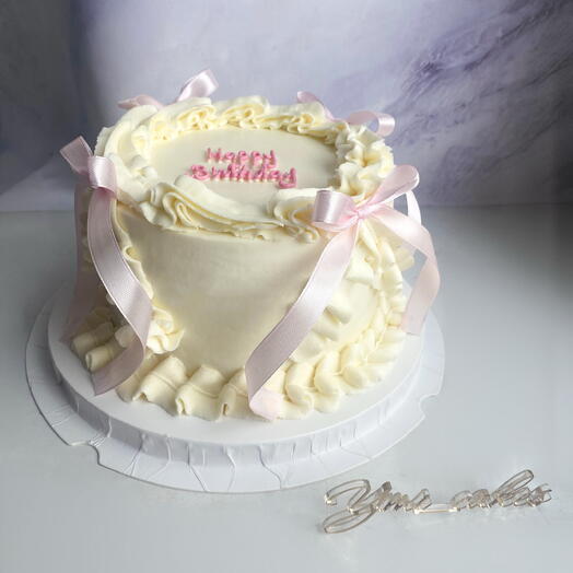 Торт 1.5 кг на день рождения с надписью Happy birthday