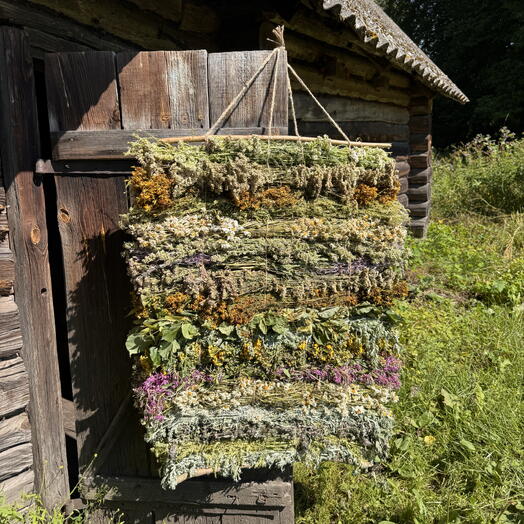 Панно для бани из луговых трав