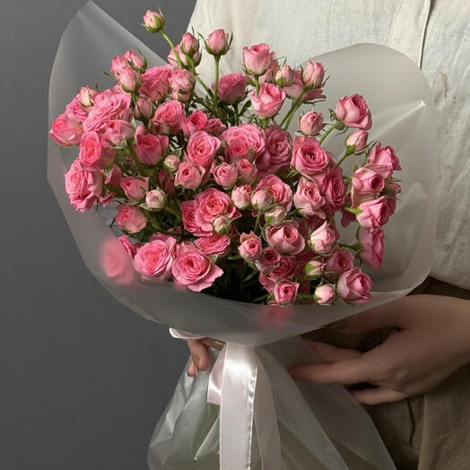 Кустовая розовая Роза 15 🌺