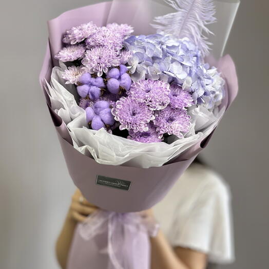 💜Фиолетовый букет со стойким составом💜