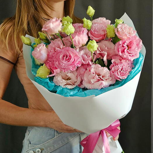 Букет из розовых эустом 🌸