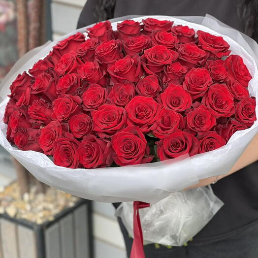 51 красная роза 🌹 Букет роз Красные розы
