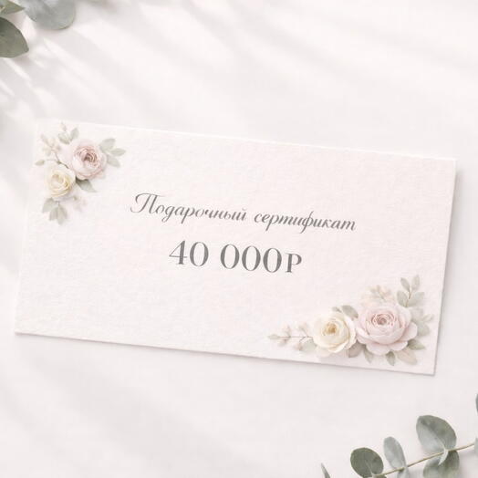 Сертификат на 40000 руб