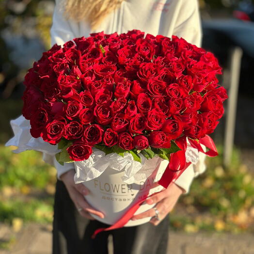 Композиция из 101 розы 🌹