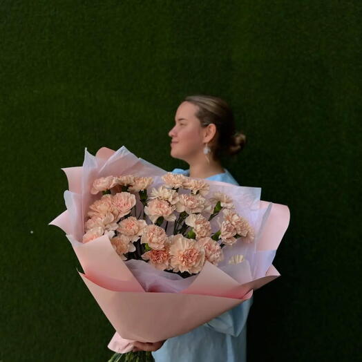 Букет L из нежных диантусов