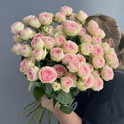 Монобукет нежный 💖💖💖 пионовидная кустова Роза 🌸🌸🌸