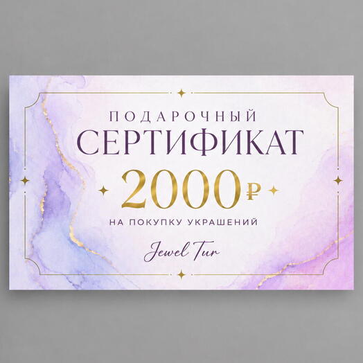 Сертификат подарочный