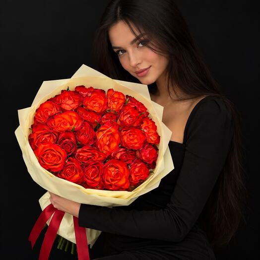 Осенний букет Роза 51