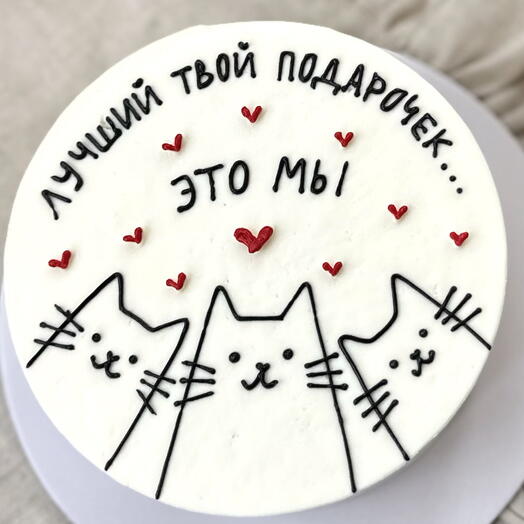 Бенто-торт «Лучший твой подарочек это мы»