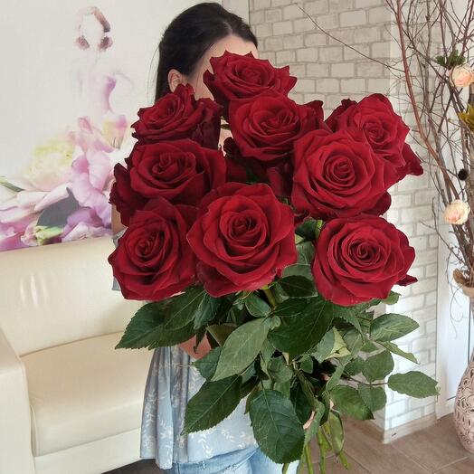 9 rosas rojas