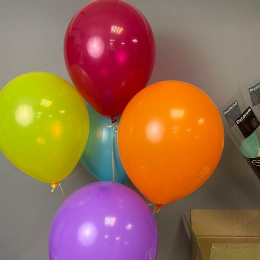 Cascada de 5 globos de helio