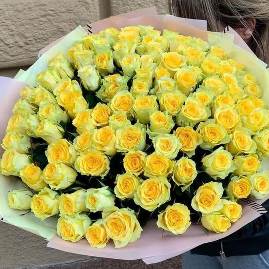101 yellow Roses