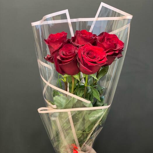 Rosas rojas 5pcs por paquete