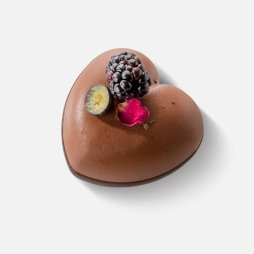 Corazón de chocolate