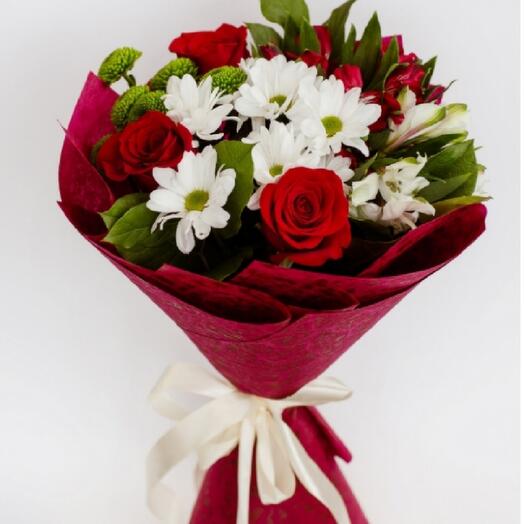 The bouquet is classic