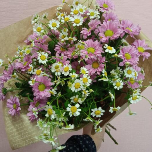 Bouquet día de Verano con Matricaria y Santini