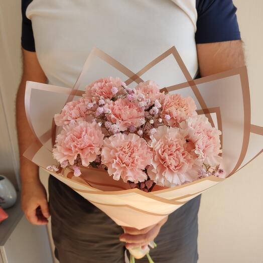 9 Dianthus con gypsophila