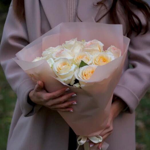 Rosas perfumadas en forma de peonía (11 piezas)