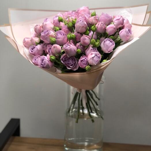 Ramo de 11 rosas de peonía Lavender