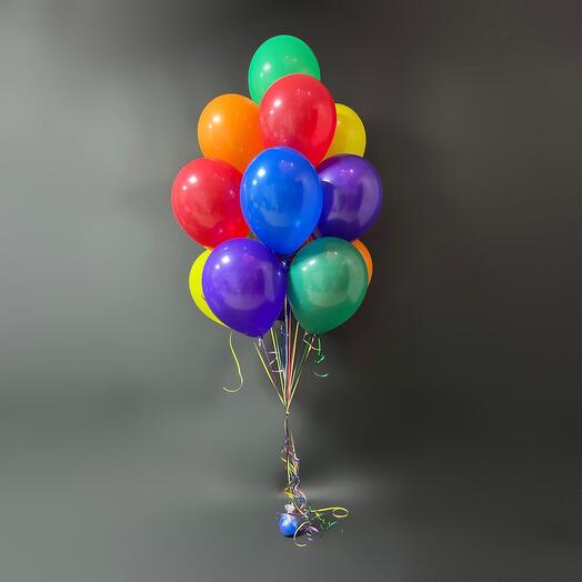 Globos de colores con helio 15 piezas
