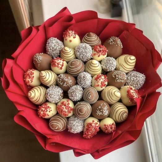 Fresas en chocolate belga / flores / regalos