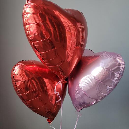 Set of 3 balloons "heart"