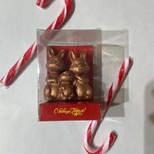 Фигурка зайцы статуэтка