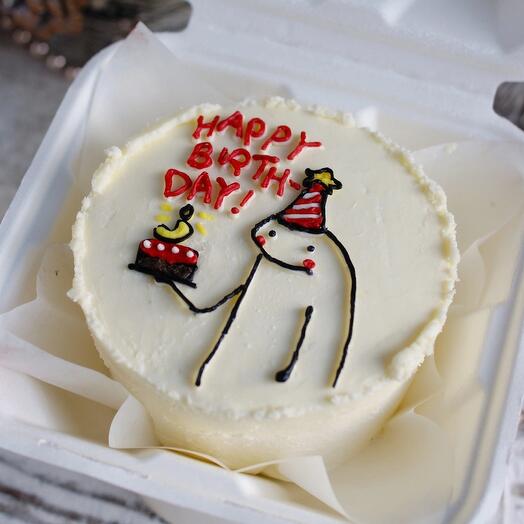 Бенто-торт Happy birthday С Днем Рождения, другу, подруге, парню, девушке, ребенку