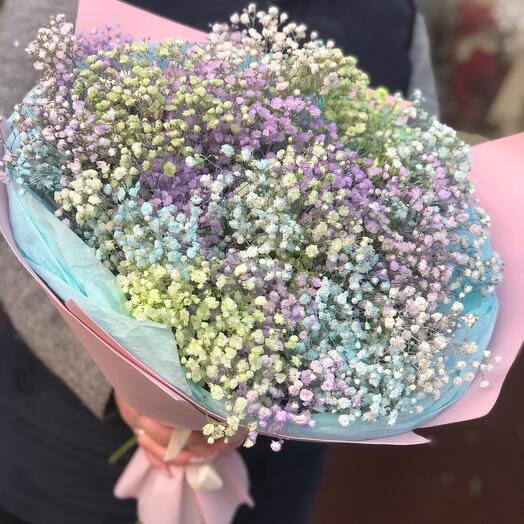 Букет с гипсофилой