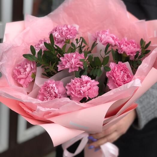 Bouquet with dianthuses