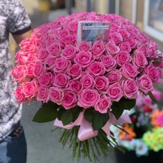 101 pink roses