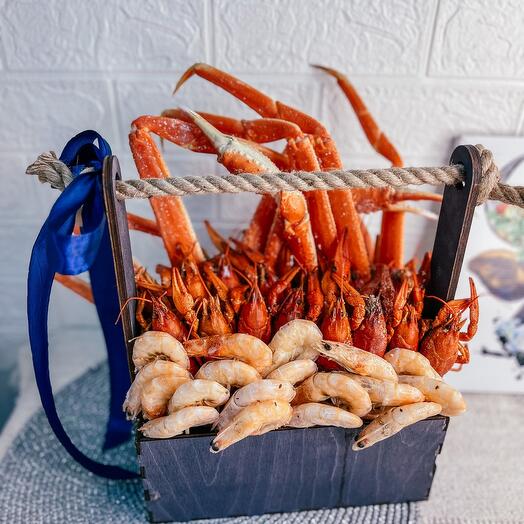 Crab, crayfish, shrimp