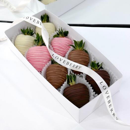 Набор «4 шоколада» из клубники в шоколаде