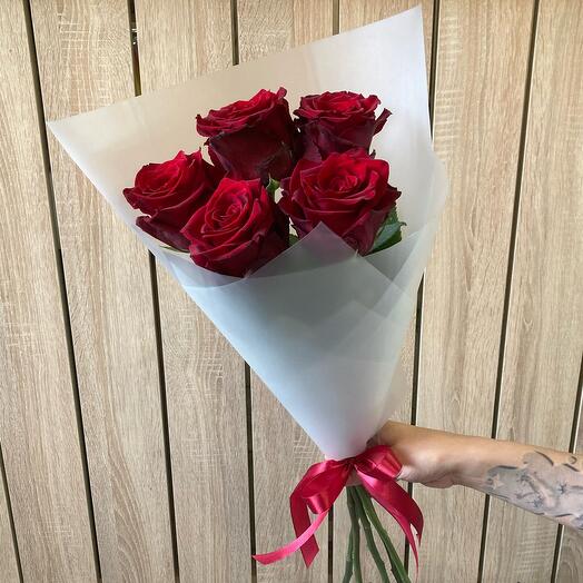 Красная Роза Эквадор (5шт) 🌹️