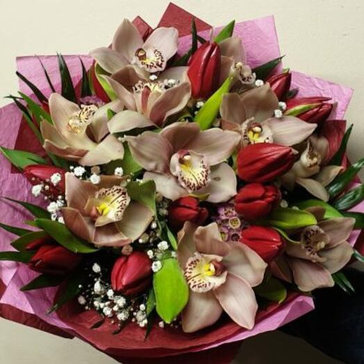 Tulips and orchids