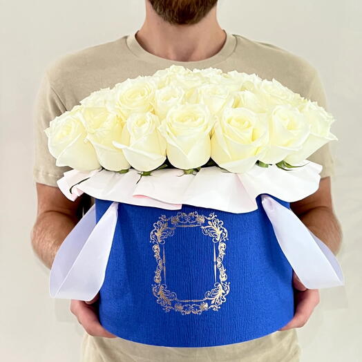 White Roses | Blue Box (L)