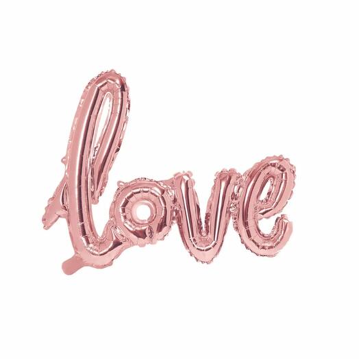 Напис з кульок "Love"