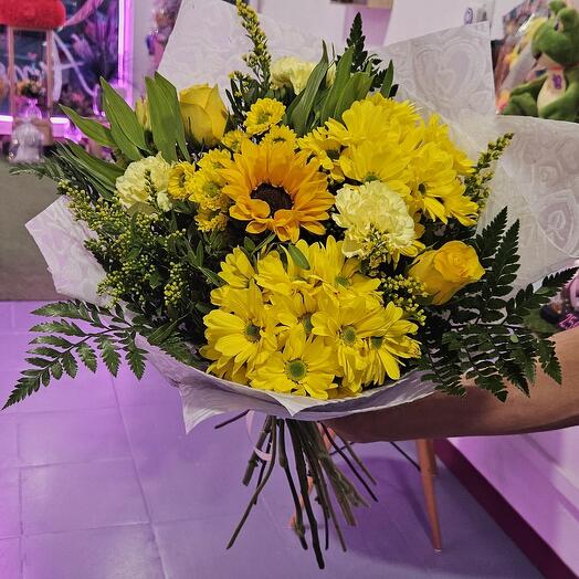 Ramo especial de flores amarillas